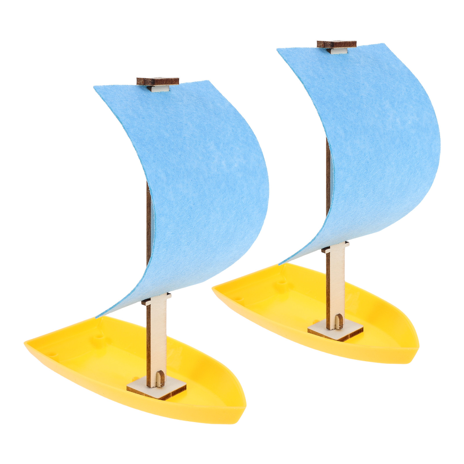 Science Project Physics - 2Pcs 풍력 미니 요트 DIY 과학