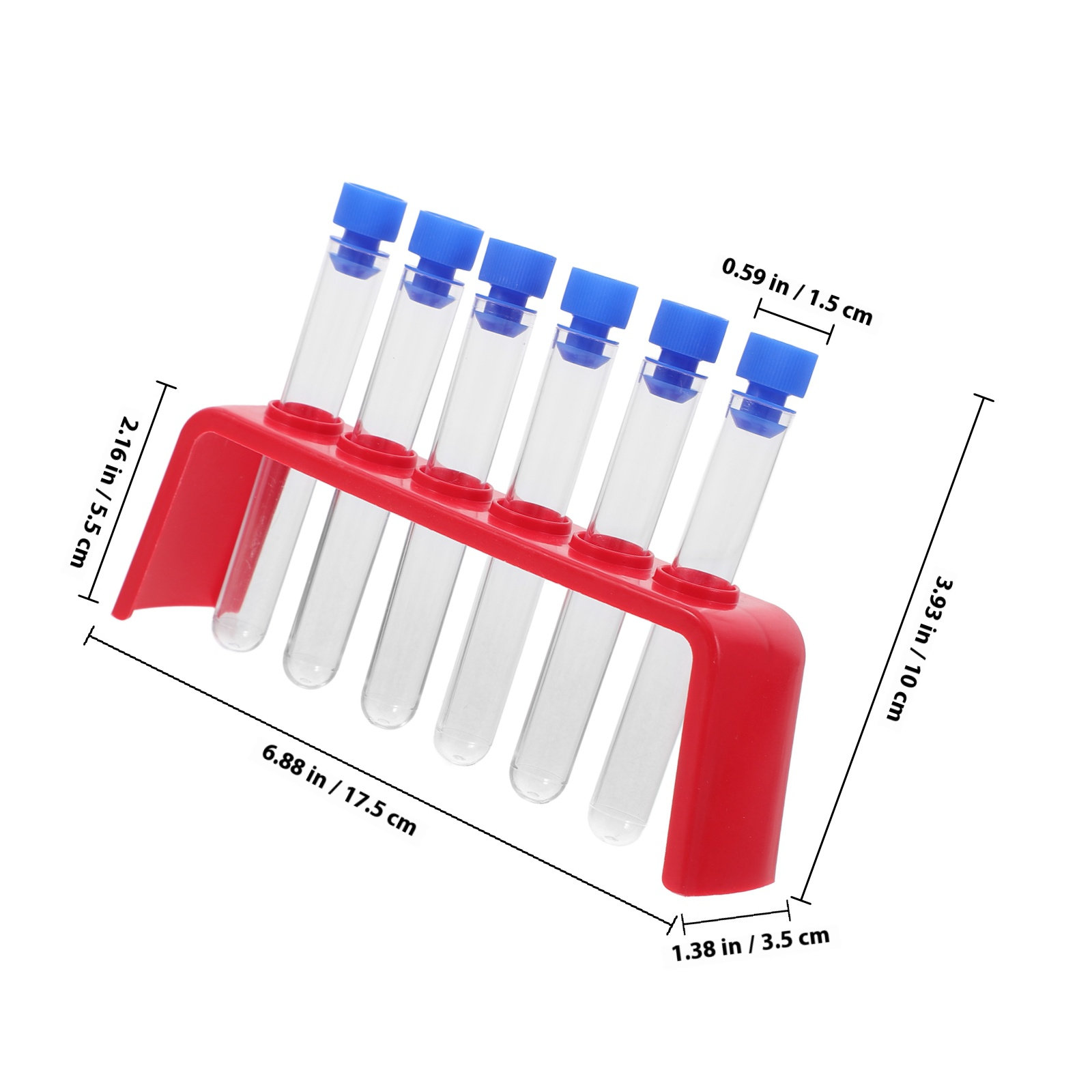 6Pcs 과학 실험 세트 플라스틱 테스트 튜브 홀더 랙 - Science Experiment 리뷰 및 가격