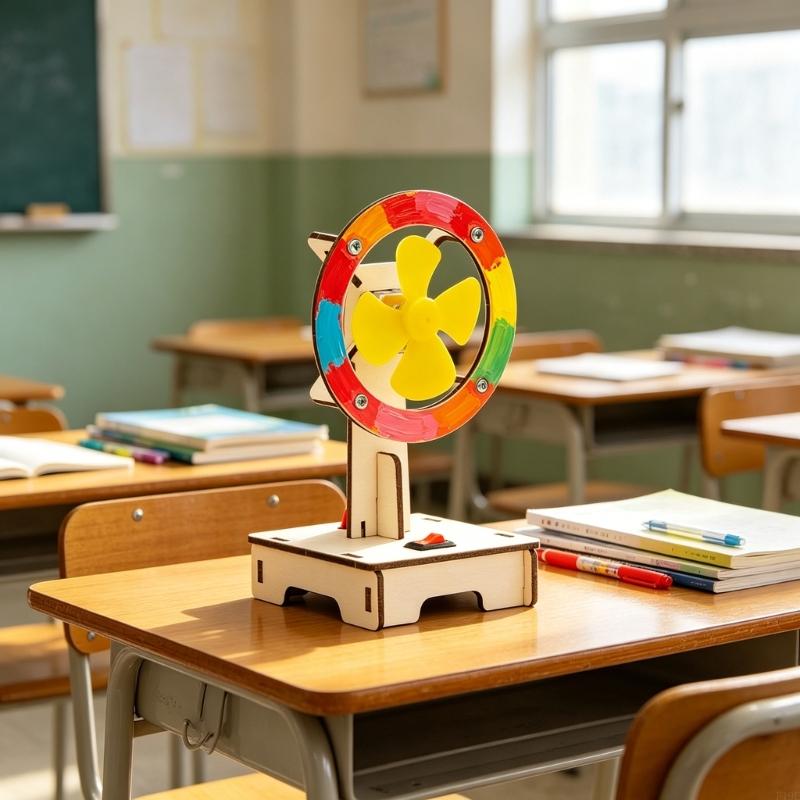 손 공예 과학 실험 전동 팬 모델 세트 어린이를위한 나 - Science Project Physics 리뷰 및 가격
